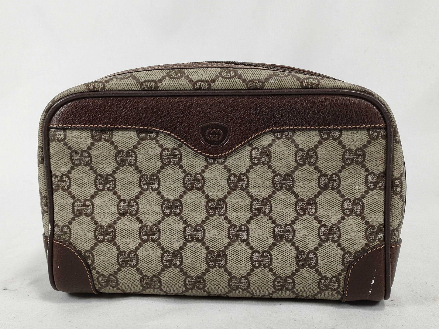 GUCCI GG PVC Second Bag Brown Second Bag