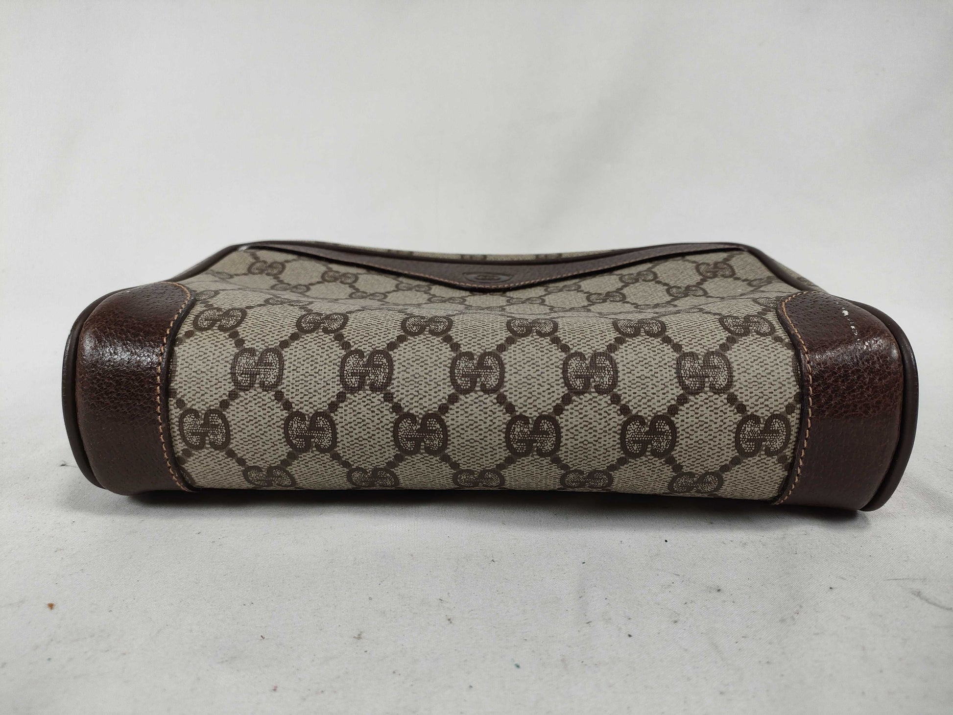 GUCCI GG PVC Second Bag Brown Second Bag