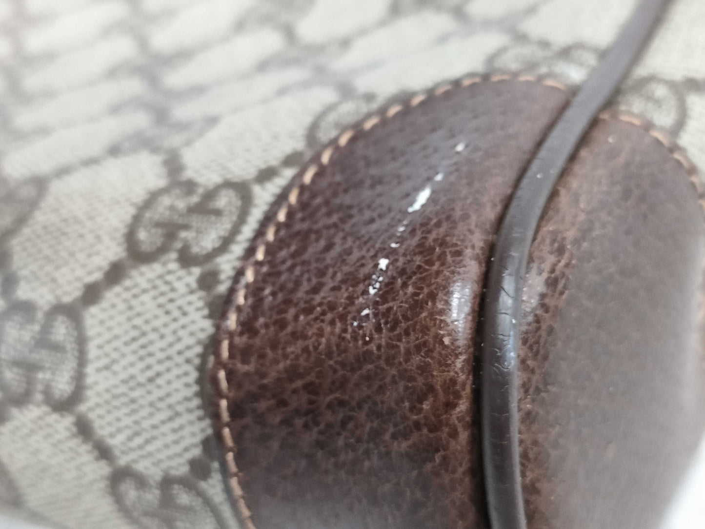 GUCCI GG PVC Second Bag Brown Second Bag