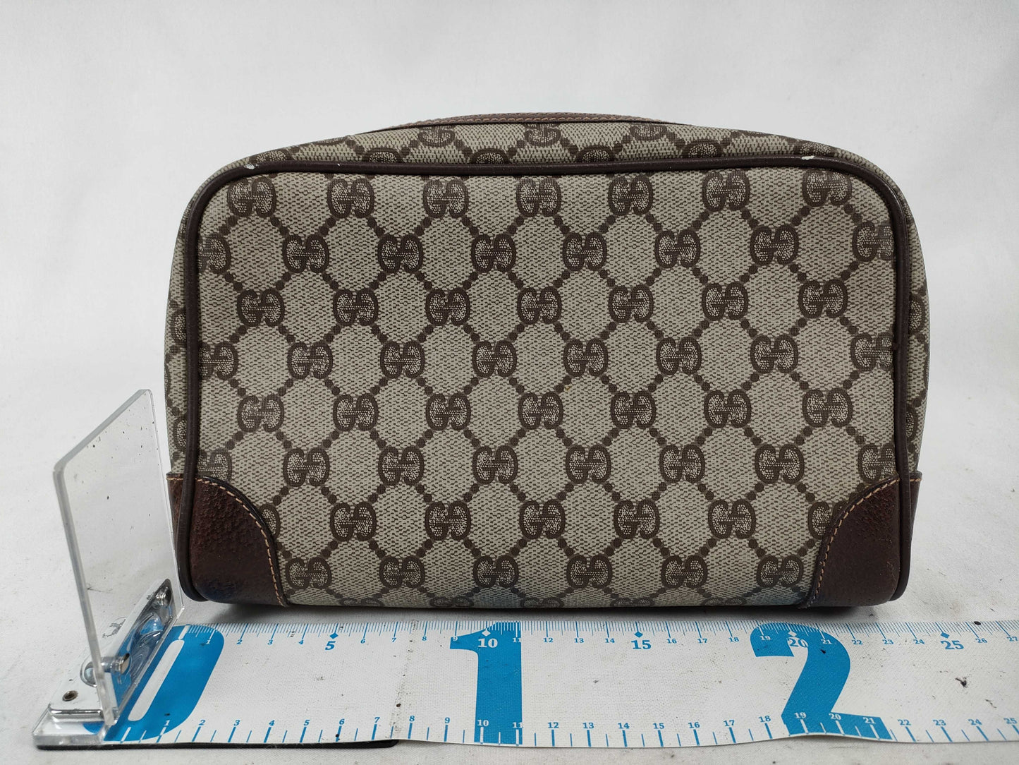 GUCCI GG PVC Second Bag Brown Second Bag