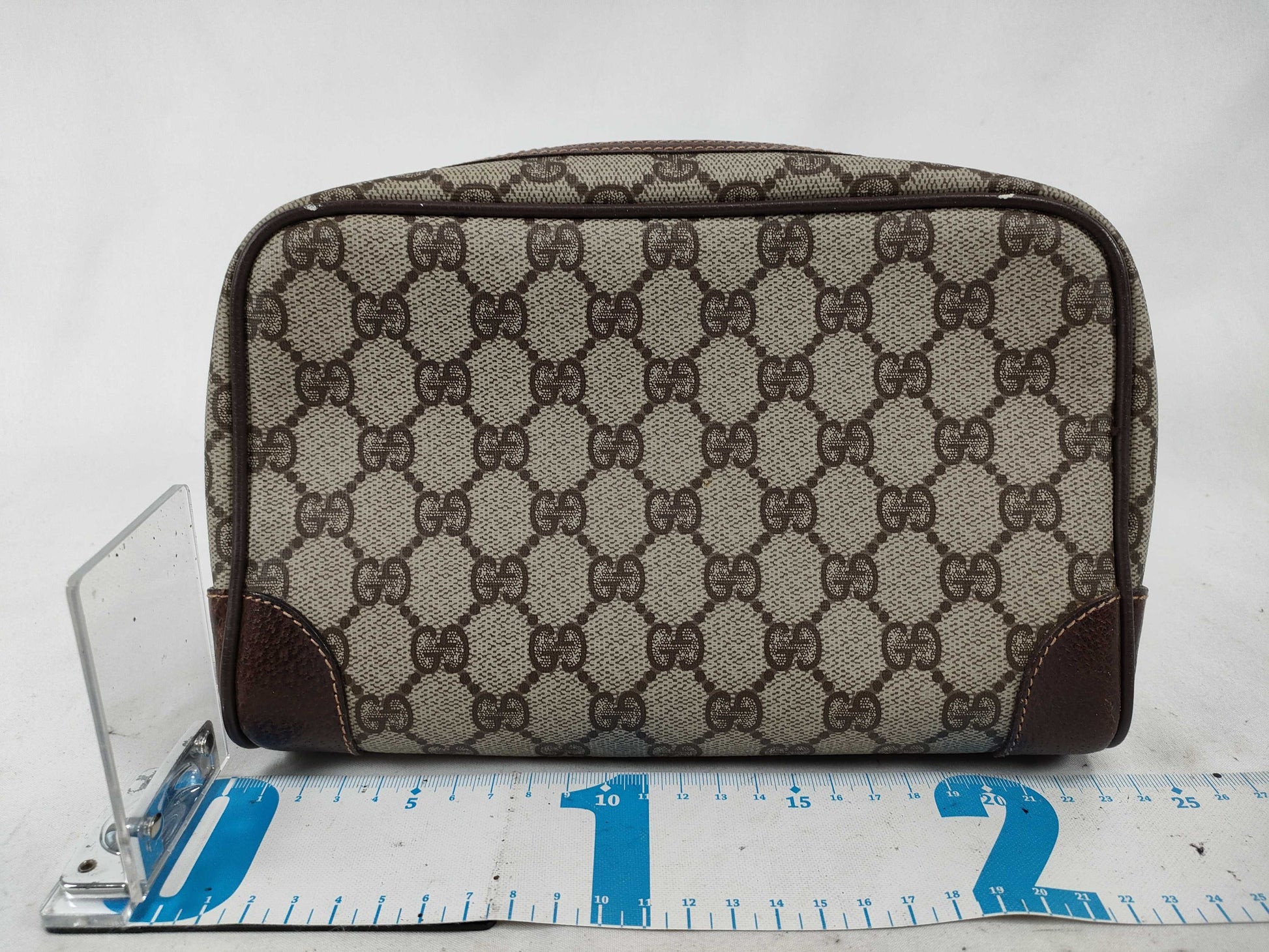 GUCCI GG PVC Second Bag Brown Second Bag
