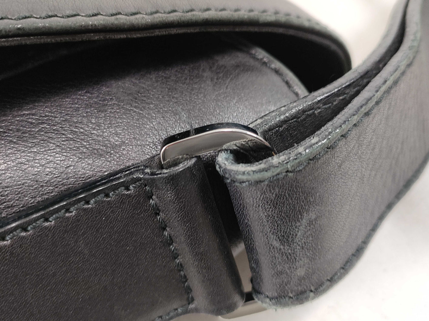 GUCCI Gucci Leather Shoulder Bag Black Shoulder Bag