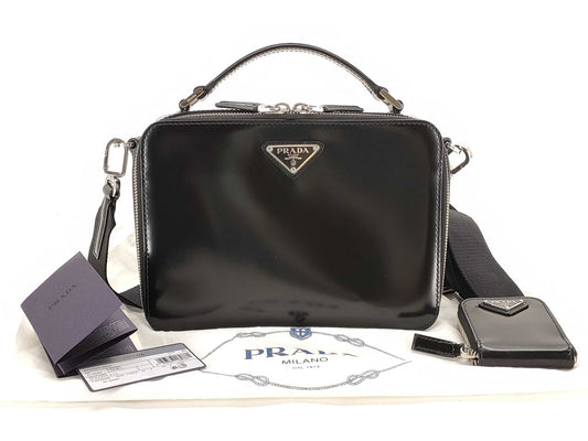PRADA Brick Brushed Leather Bag 2VH069 Handbag