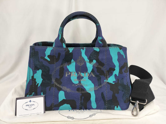 PRADA Kanapa Denim B2642B Tote Bag