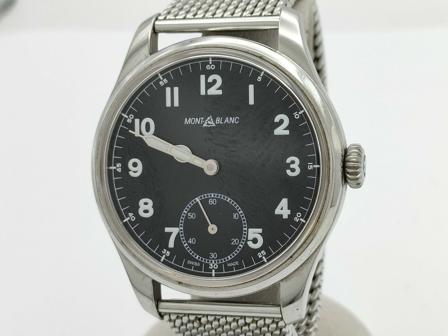 MONTBLANC 1858 Small Seconds 113702 Hand-Wound Black Dial Men's Watch