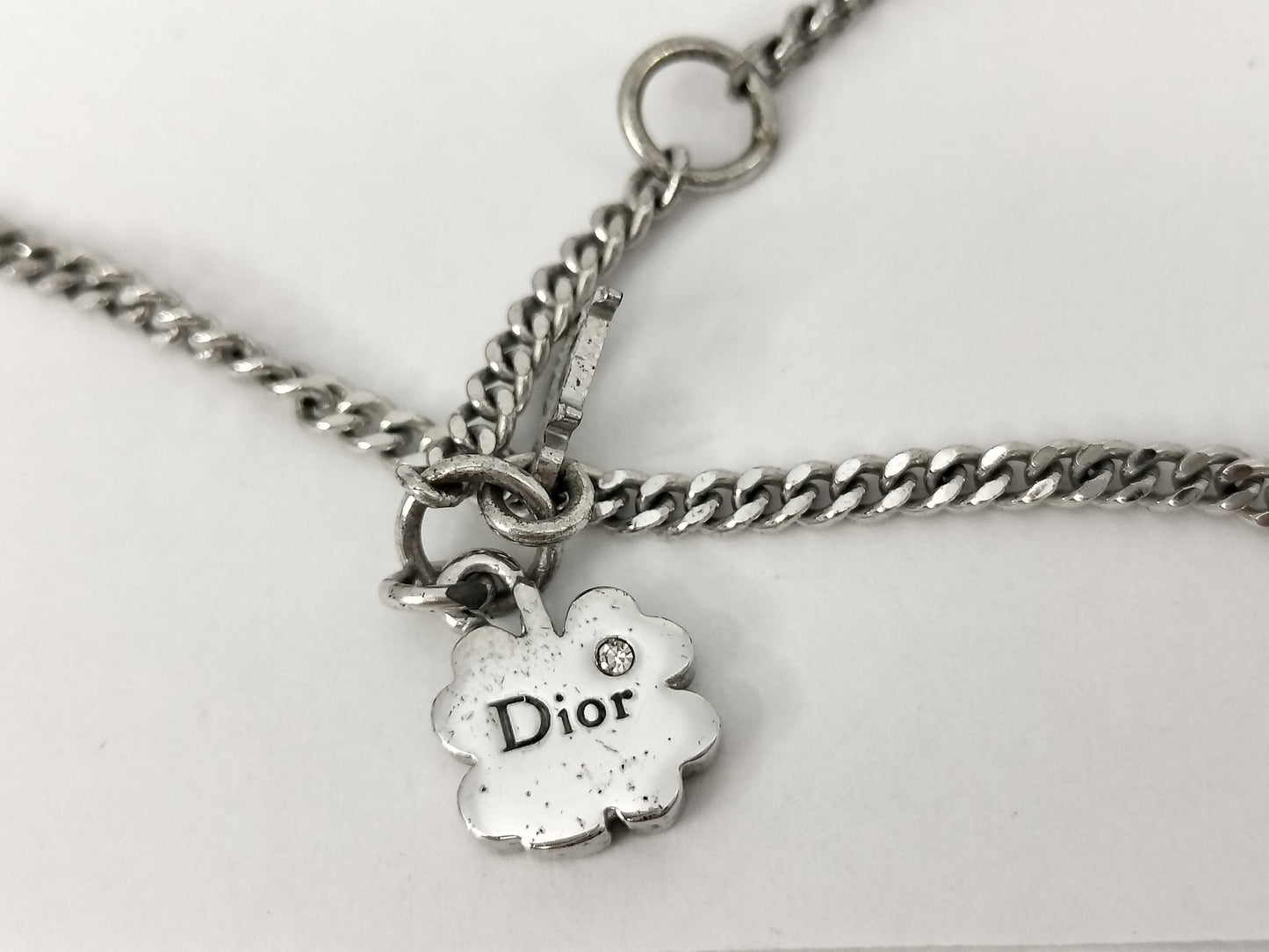 Dior Rhinestone Necklace Necklace