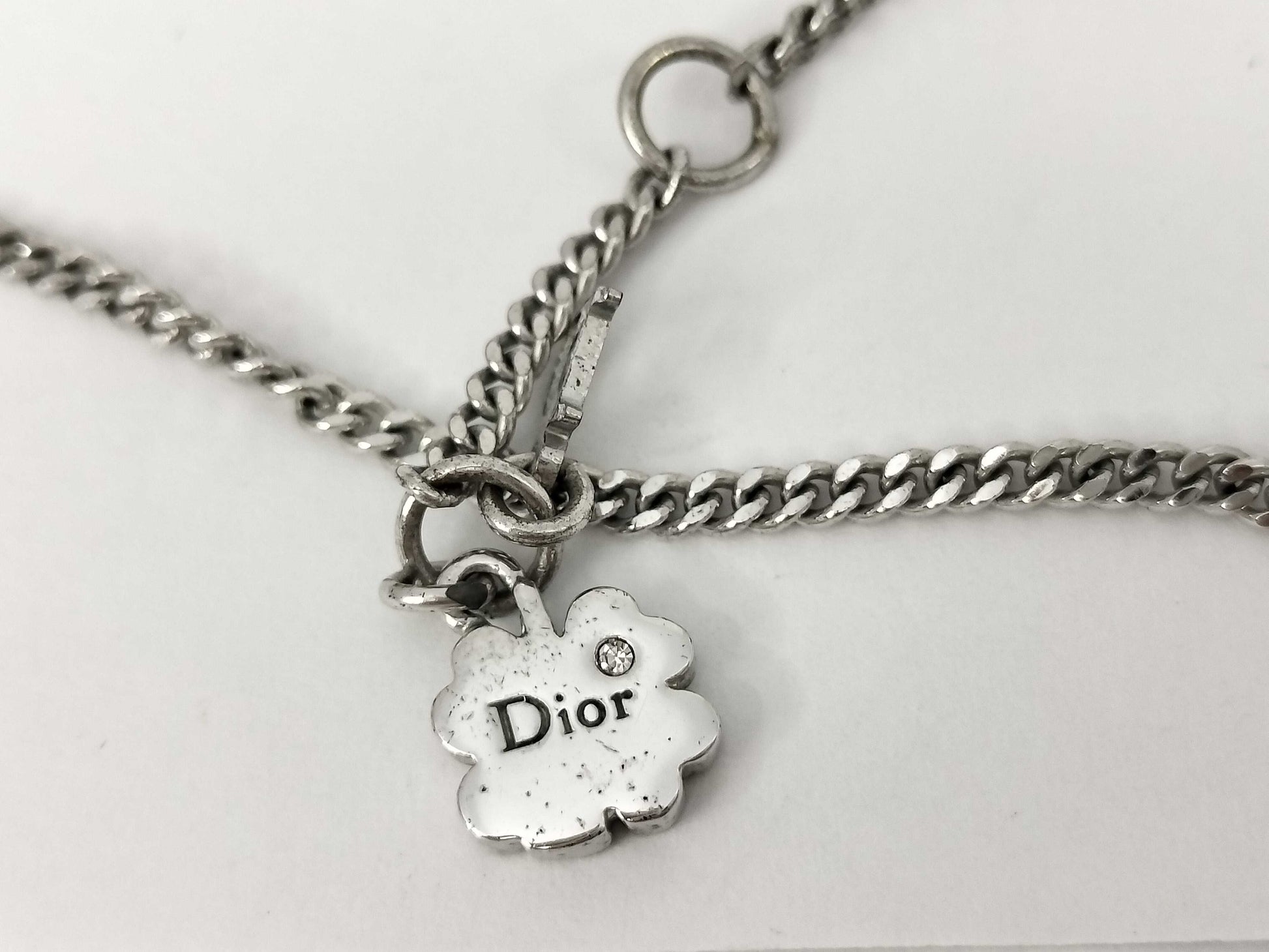 Dior Rhinestone Necklace Necklace