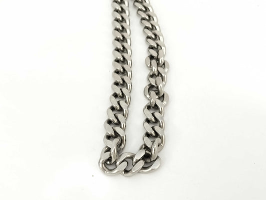 FENDI FF Logo Necklace Metal Silver x Gold Necklace