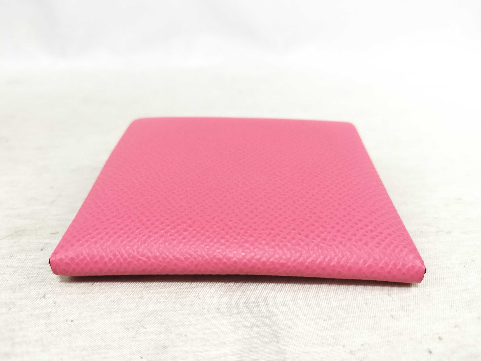 HERMES Bastia Rose Lipstick Card Case, Pass Case, Business Card Holder