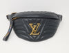 LOUIS VUITTON Vuitton New Wave Bum Bag M53750 MI0199 Black RFID Responsive Waist Bag