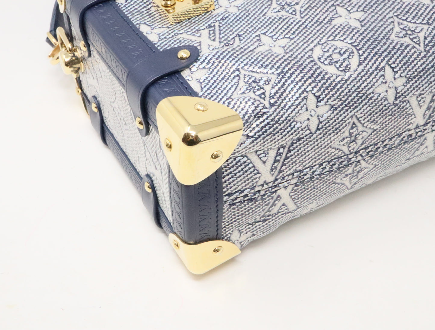 LOUIS VUITTON Monogram Laminated Jacquard Side Trunk M22944 RFID Shoulder Bag