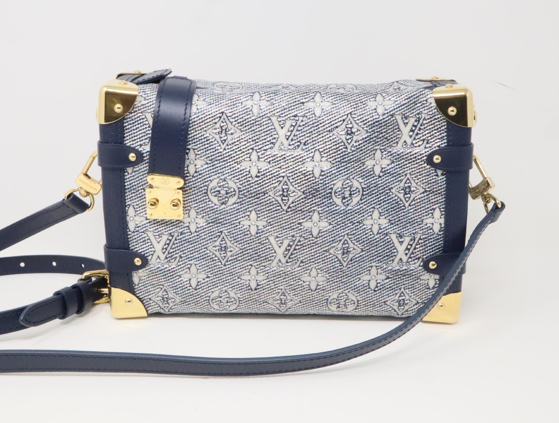 LOUIS VUITTON Monogram Laminated Jacquard Side Trunk M22944 RFID Shoulder Bag