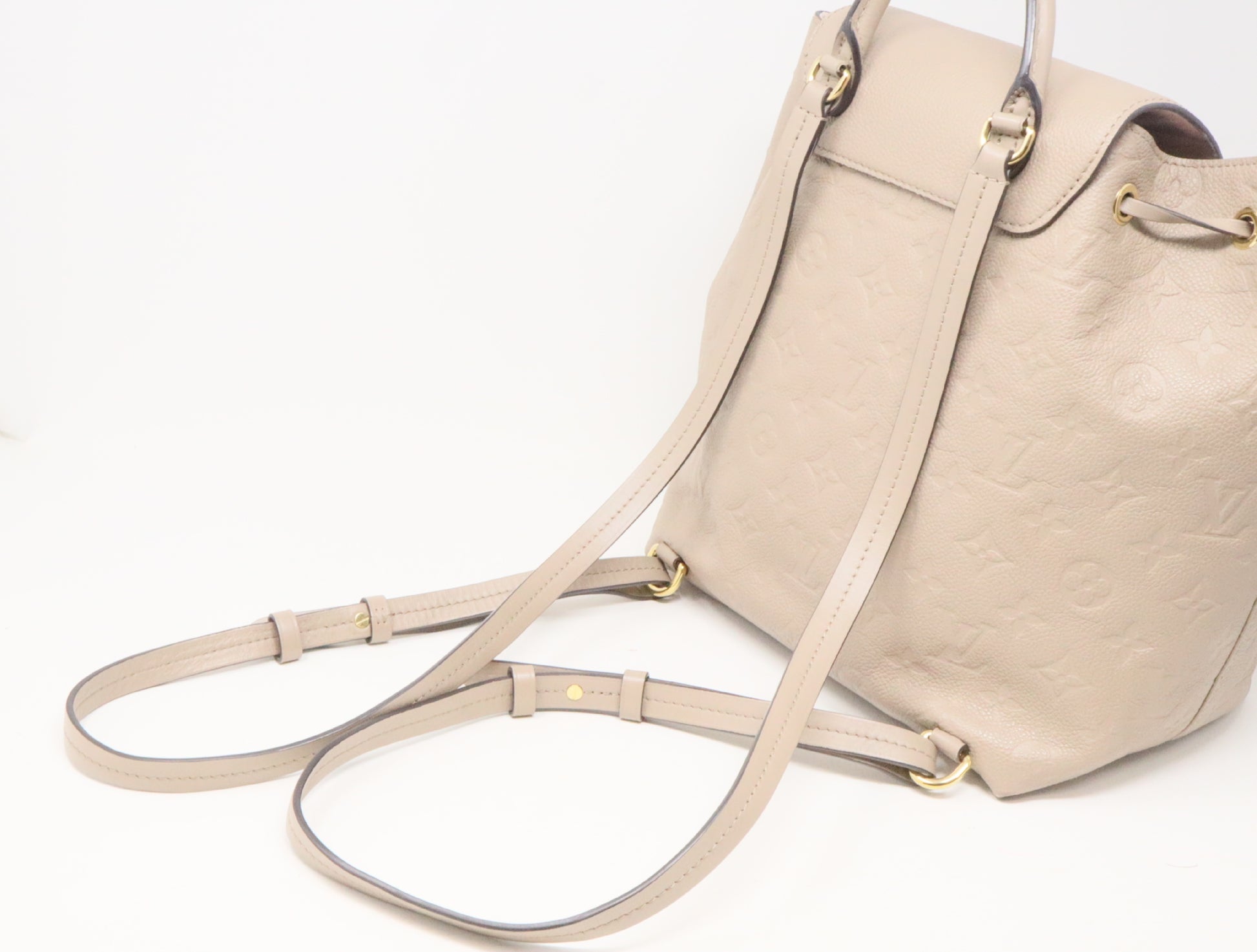 LOUIS VUITTON Vuitton Monogram Unplanted Monsuri PM M45410 Beige RFID Reactive Rucksack
