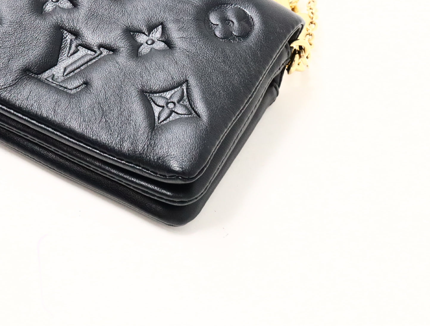 LOUIS VUITTON Monogram Embossed Cousin Belt Bag M81125 RFID Shoulder Bag