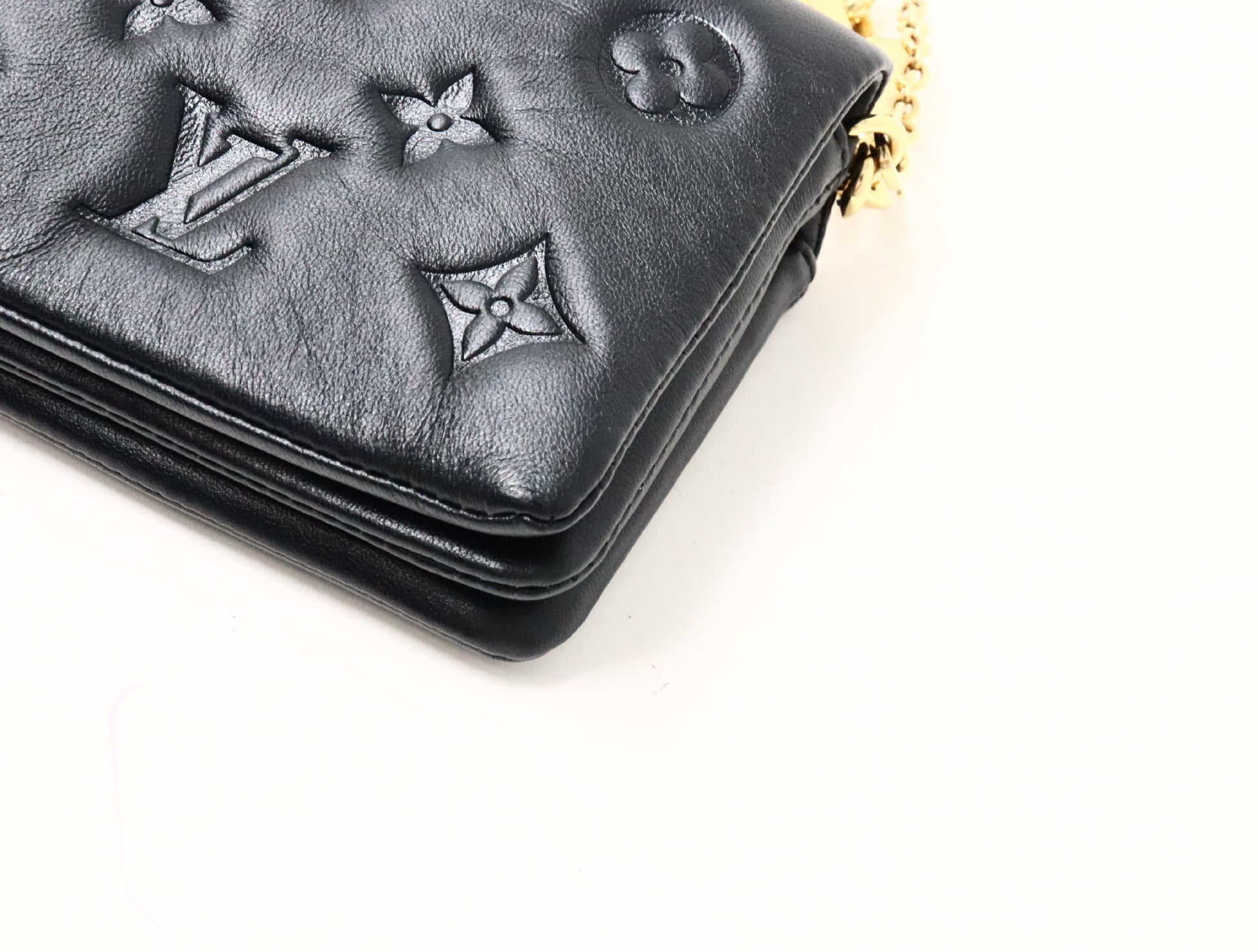 LOUIS VUITTON Monogram Embossed Cousin Belt Bag M81125 RFID Shoulder Bag