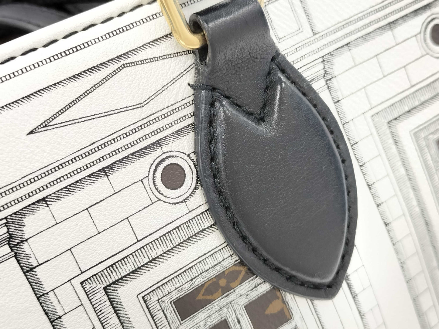 LOUIS VUITTON M59264 On the Go MM Fornasetti Tote Bag