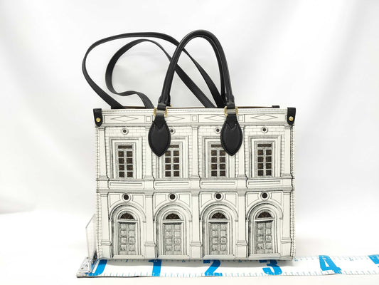 LOUIS VUITTON M59264 On the Go MM Fornasetti Tote Bag