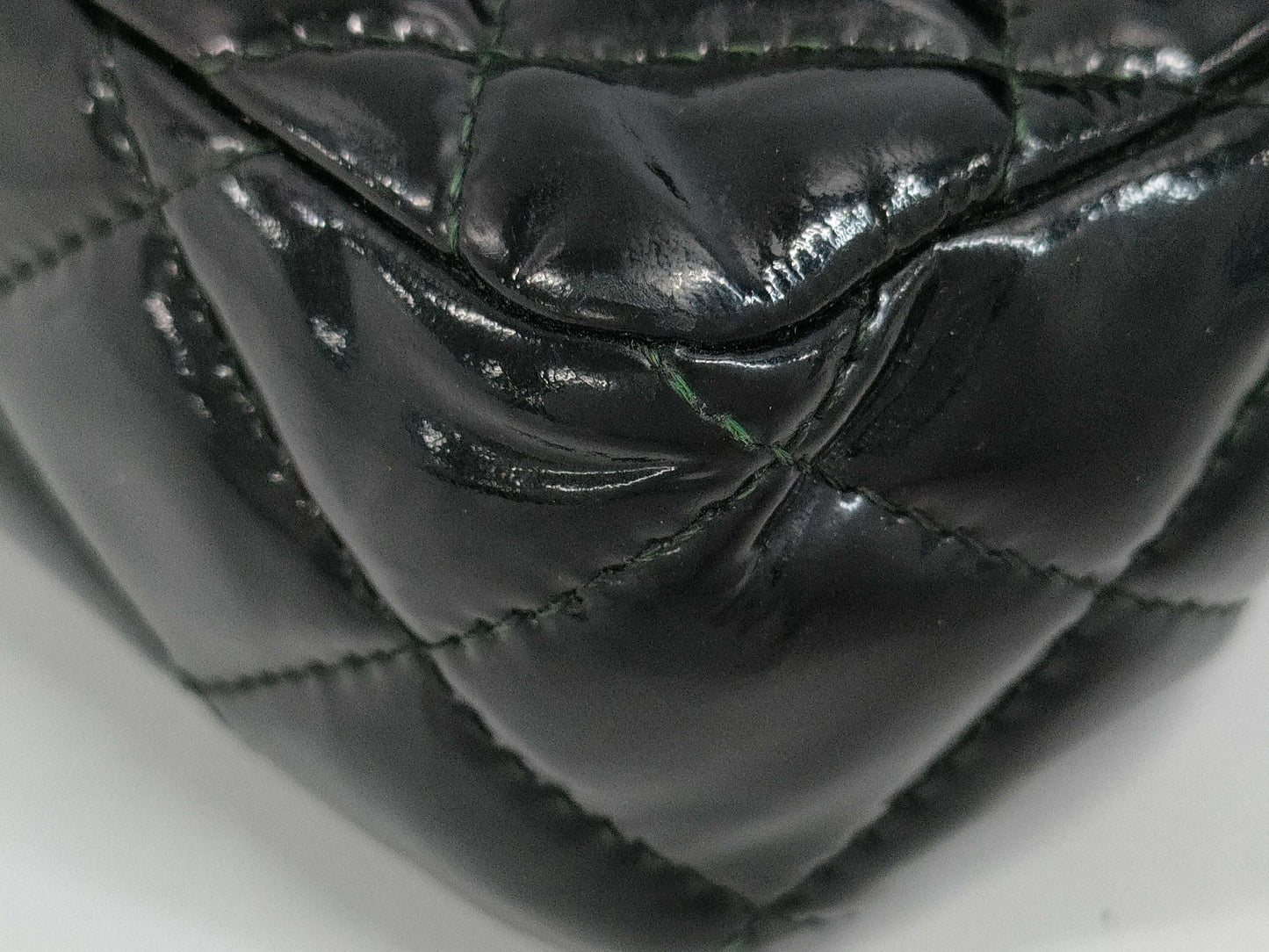 CHANEL Patent Shoulder Bag