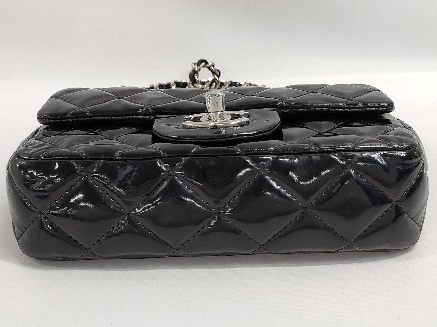 CHANEL Patent Shoulder Bag