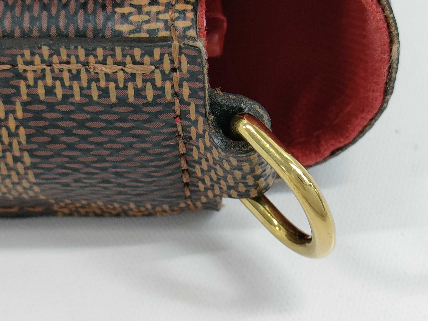 LOUIS VUITTON Damier Felicie Pochette Chain Shoulder Bag