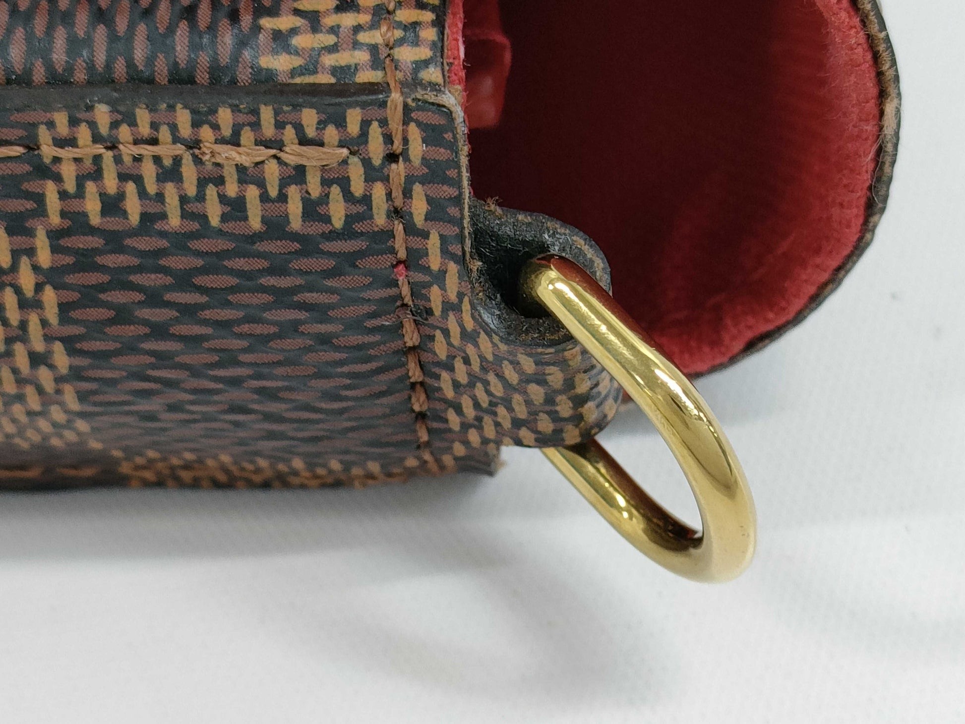 LOUIS VUITTON Damier Felicie Pochette Chain Shoulder Bag