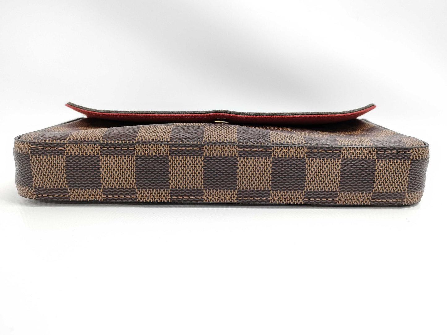 LOUIS VUITTON Damier Felicie Pochette Chain Shoulder Bag
