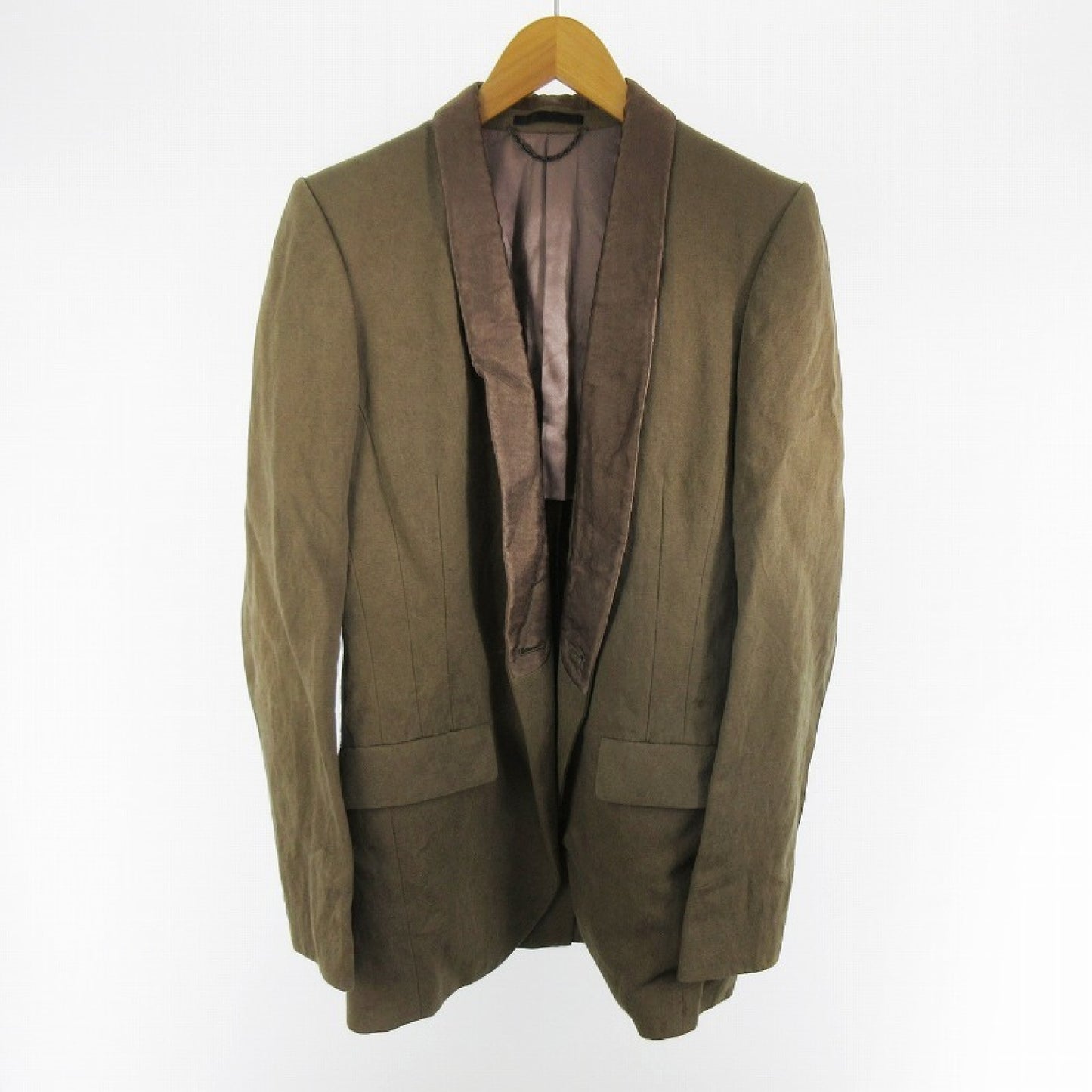 The Viridi-anne Tuxedo Tailored Jacket Khaki Brown Jacket