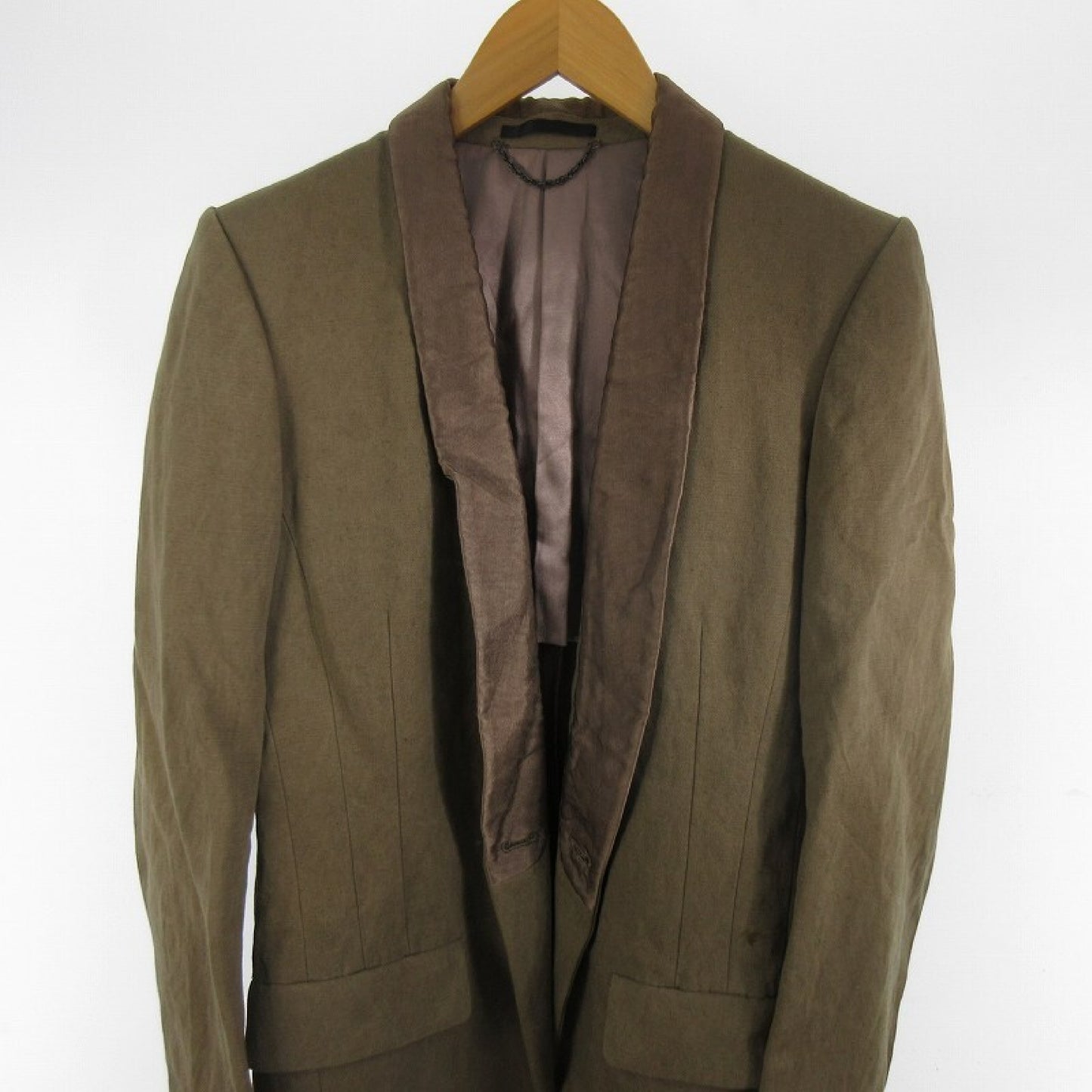 The Viridi-anne Tuxedo Tailored Jacket Khaki Brown Jacket