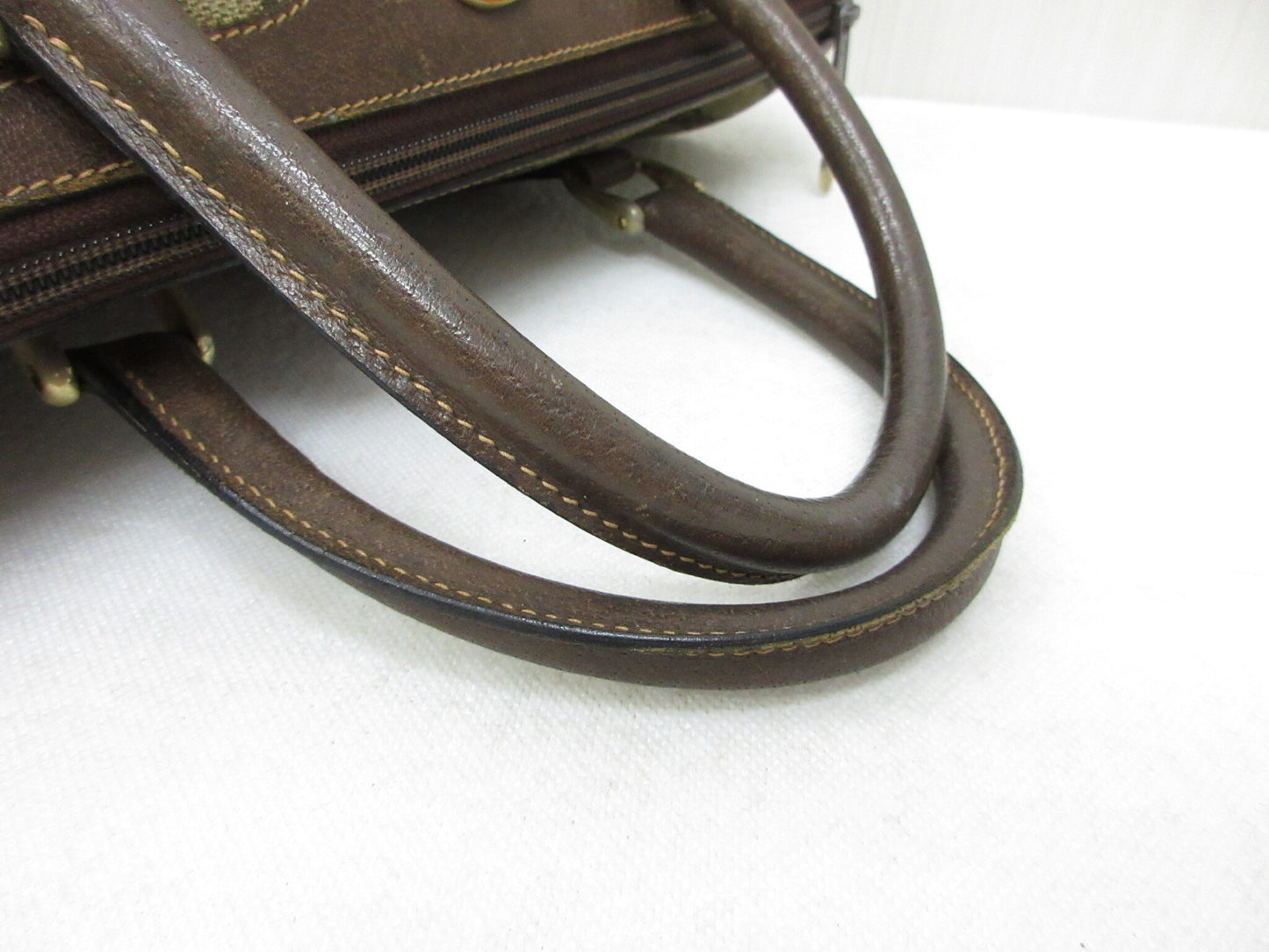 GUCCI GUCCI Gucci 012.3842.33.39 PVC Leather Sherry Line GG Plus Handbag Mini Boston Bag Approx. W31xH18cm Boston Bag