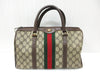 GUCCI GUCCI Gucci 012.3842.33.39 PVC Leather Sherry Line GG Plus Handbag Mini Boston Bag Approx. W31xH18cm Boston Bag
