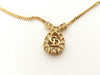 Dior Rhinestone Logo Gold Collar Necklace Necklace