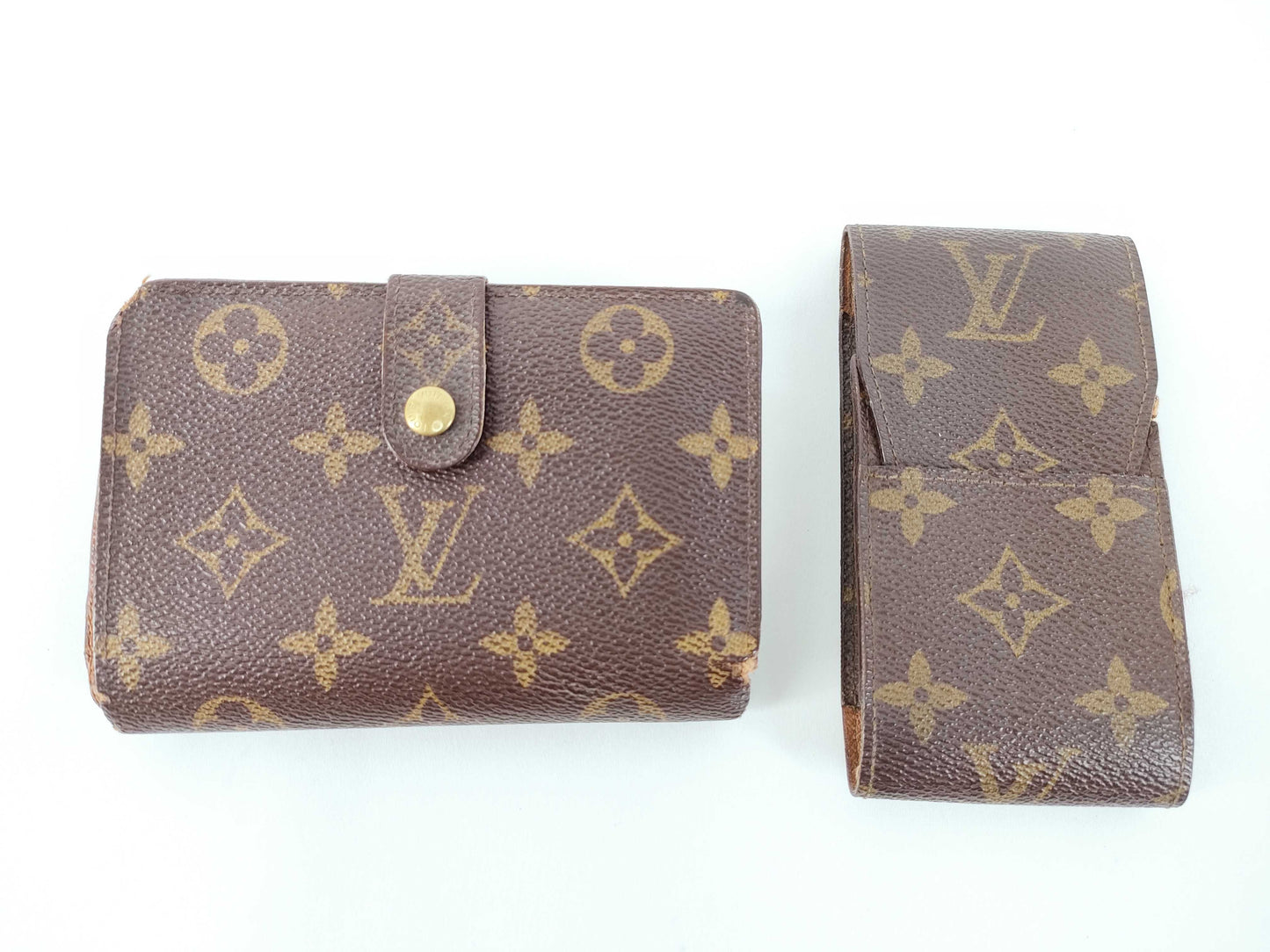 LOUIS VUITTON Monogram Monogram Mouth Wallet Cigarette Case Set Wallet