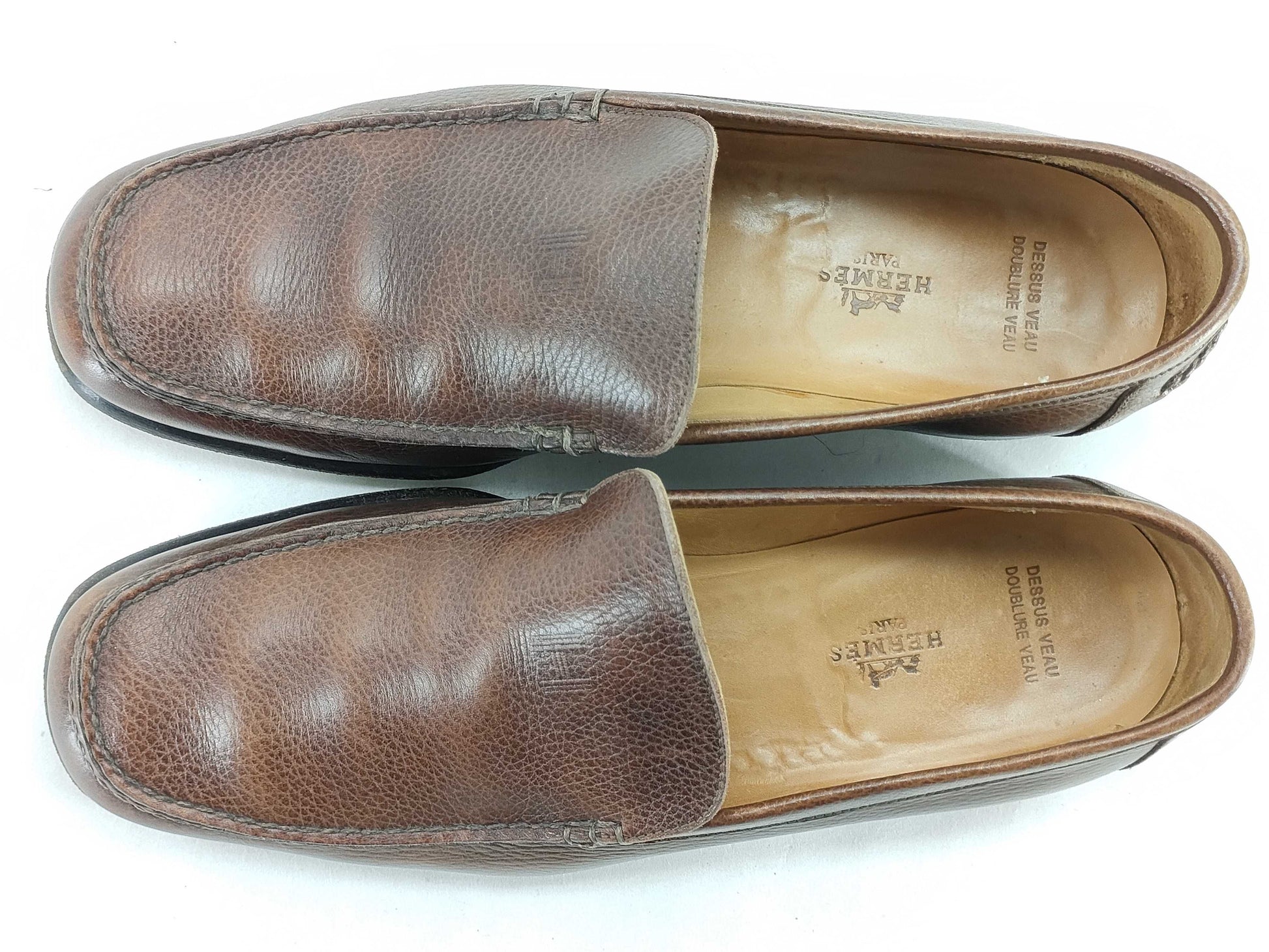 HERMES Leather Slip-on Loafers Leather Shoes Other Shoes
