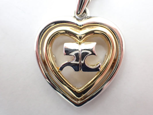 courreges courreges heart long necklace necklace