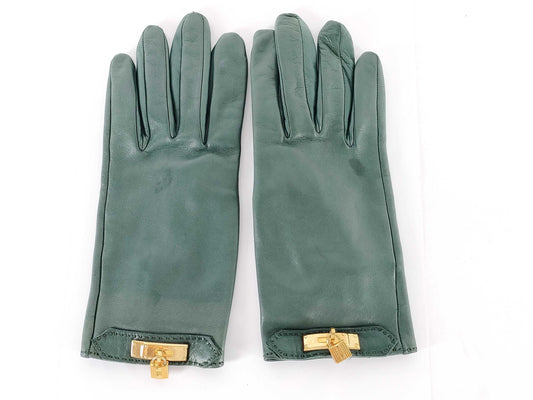 HERMES Leather Gloves Other Accessories