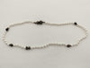 LOUIS VUITTON LV Monogram Slim Pearl Necklace M02235 LE4214 Necklace