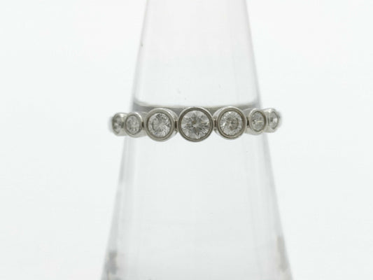 Tiffany&Co. Jazz Graduated Diamond PT950 3.9g Ring
