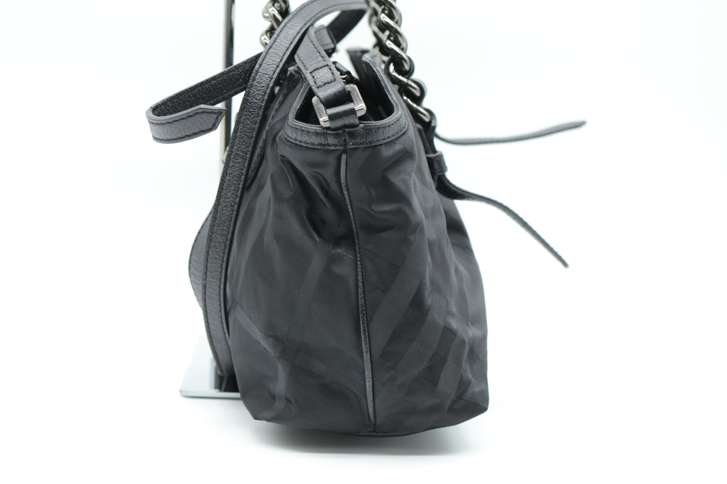 BURBERRY Chain Nylon Handbag