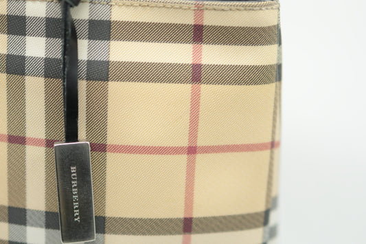 BURBERRY PVC check handbag