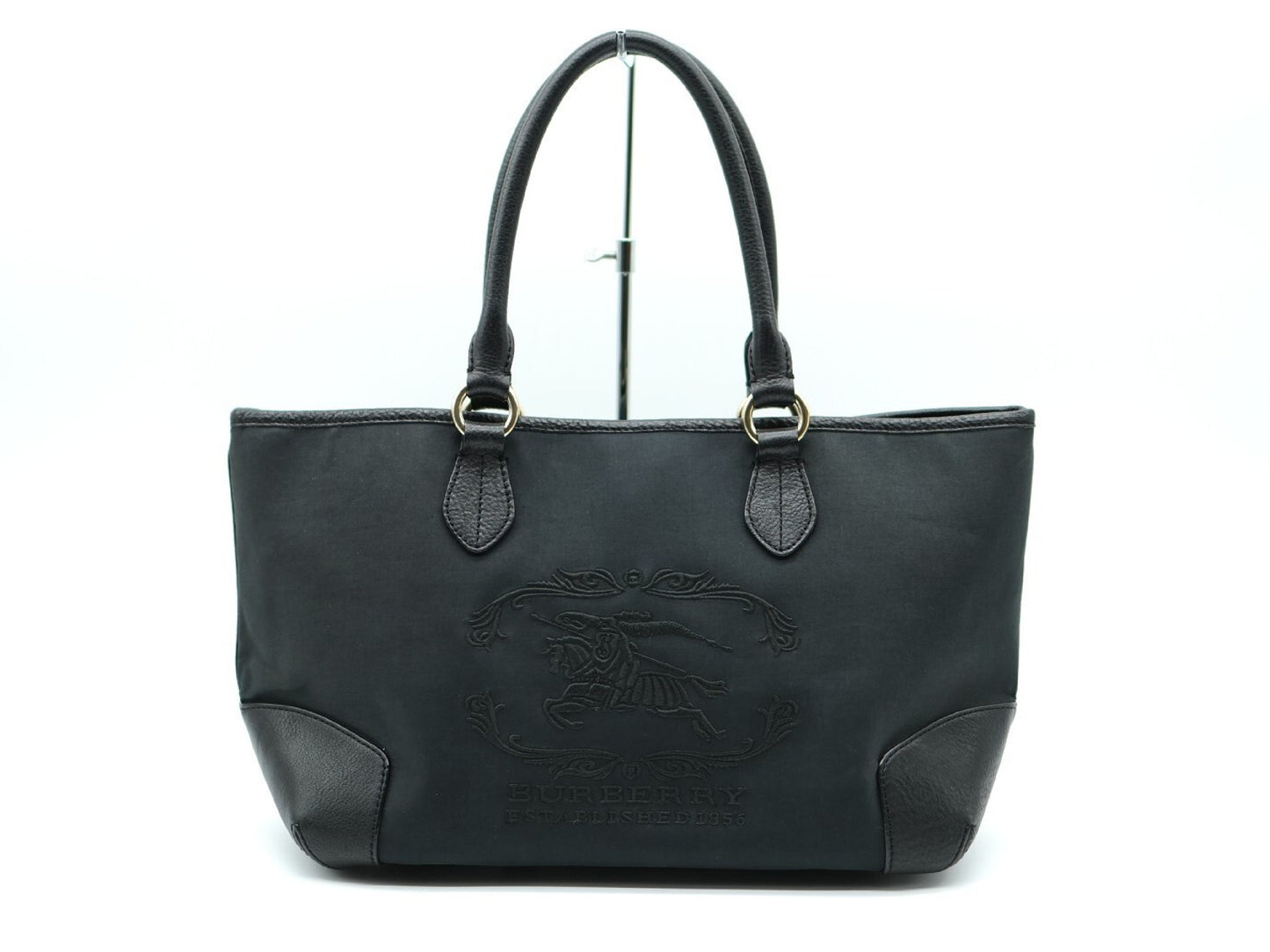 BURBERRY Black Handbag on Canvas