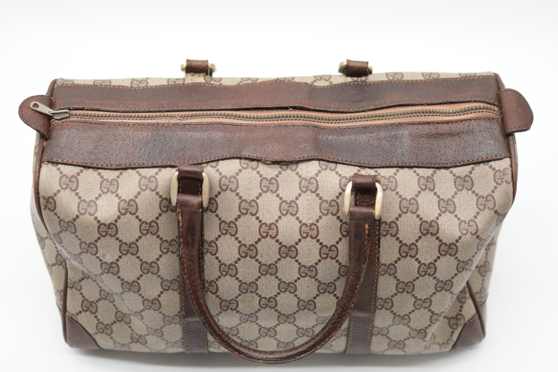 GUCCI PVC Boston Bag