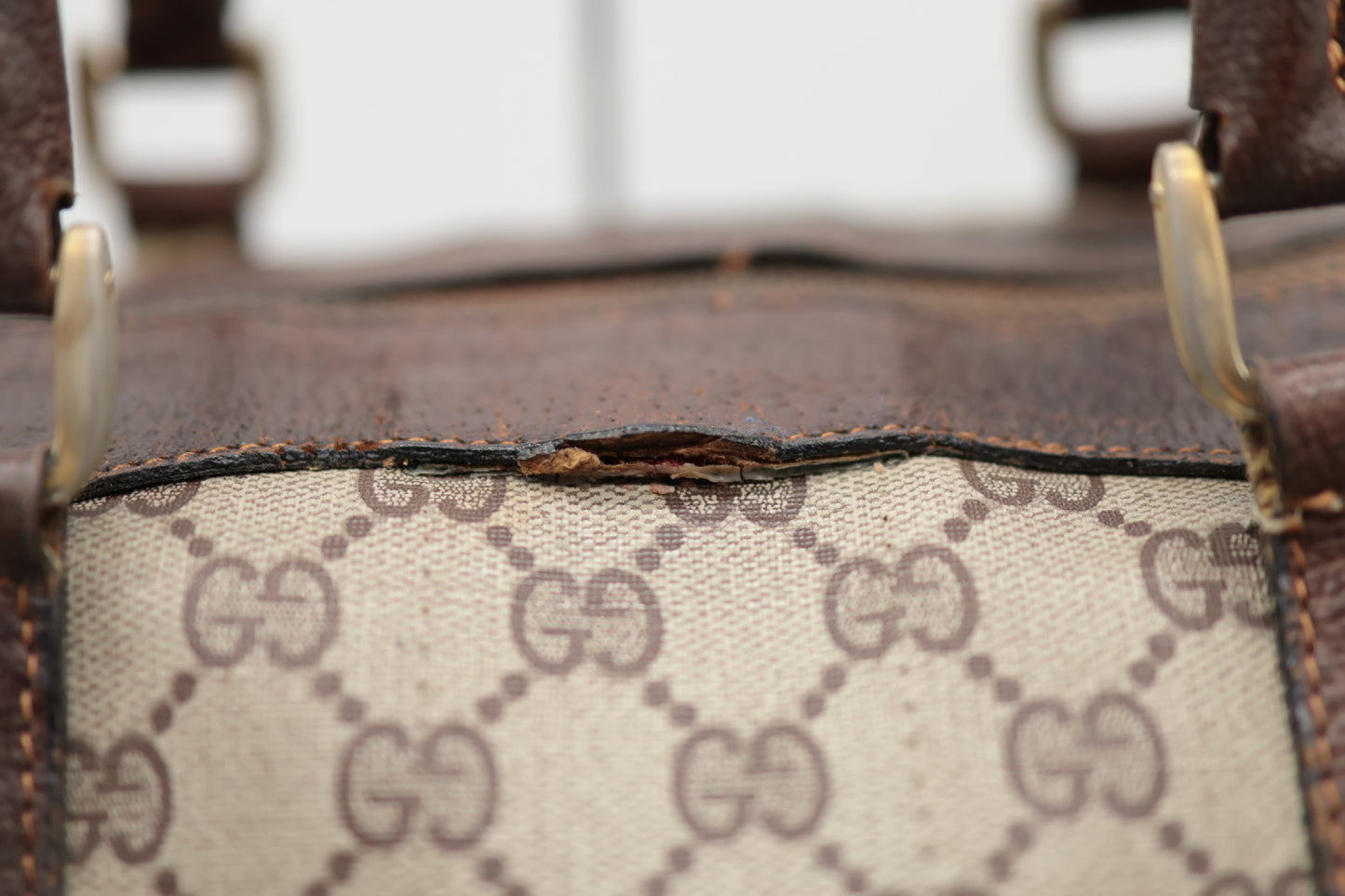 GUCCI PVC Boston Bag