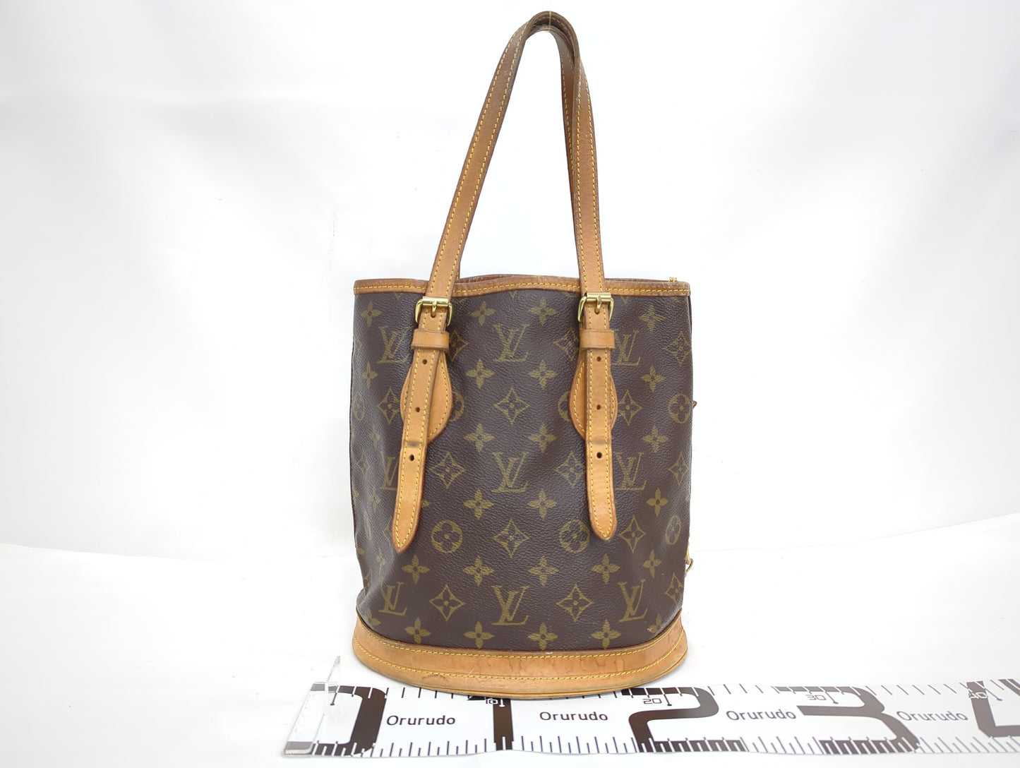 LOUIS VUITTON M42238 Monogram Bucket PM Tote Bag