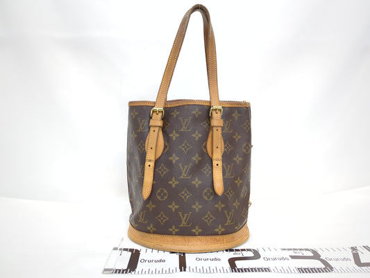 LOUIS VUITTON M42238 Monogram Bucket PM Tote Bag