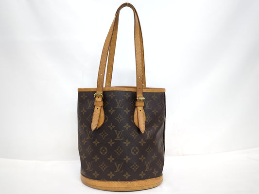 LOUIS VUITTON M42238 Monogram Bucket PM Boston Bag
