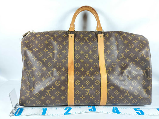 LOUIS VUITTON Monogram M41414 Keepol Bangliere 55 Boston Bag
