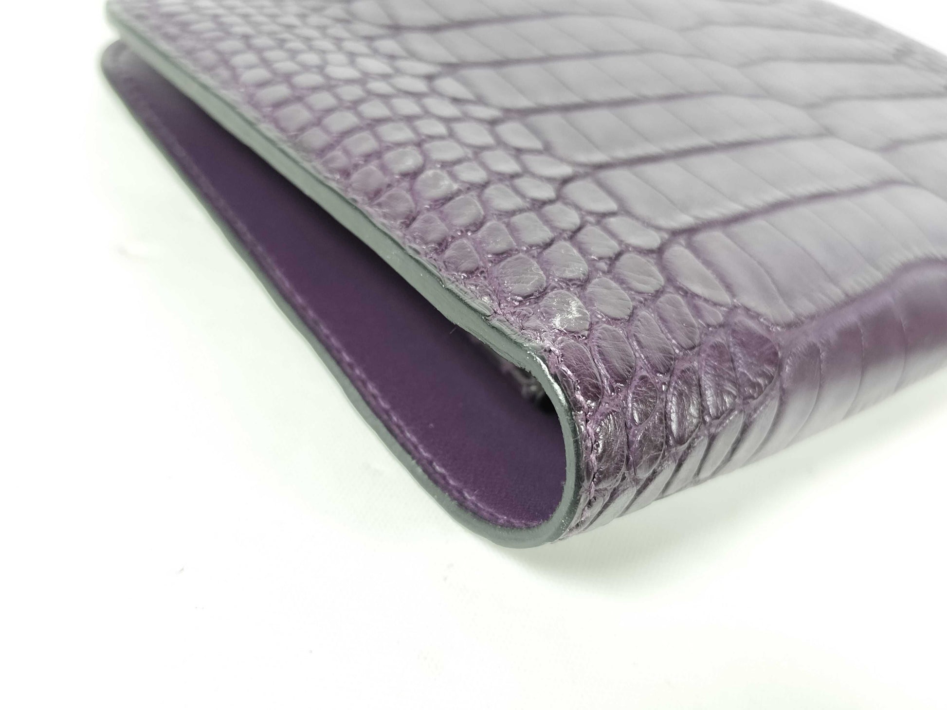 HERMES Dogon Alligator Matte R-Engraving Wallet