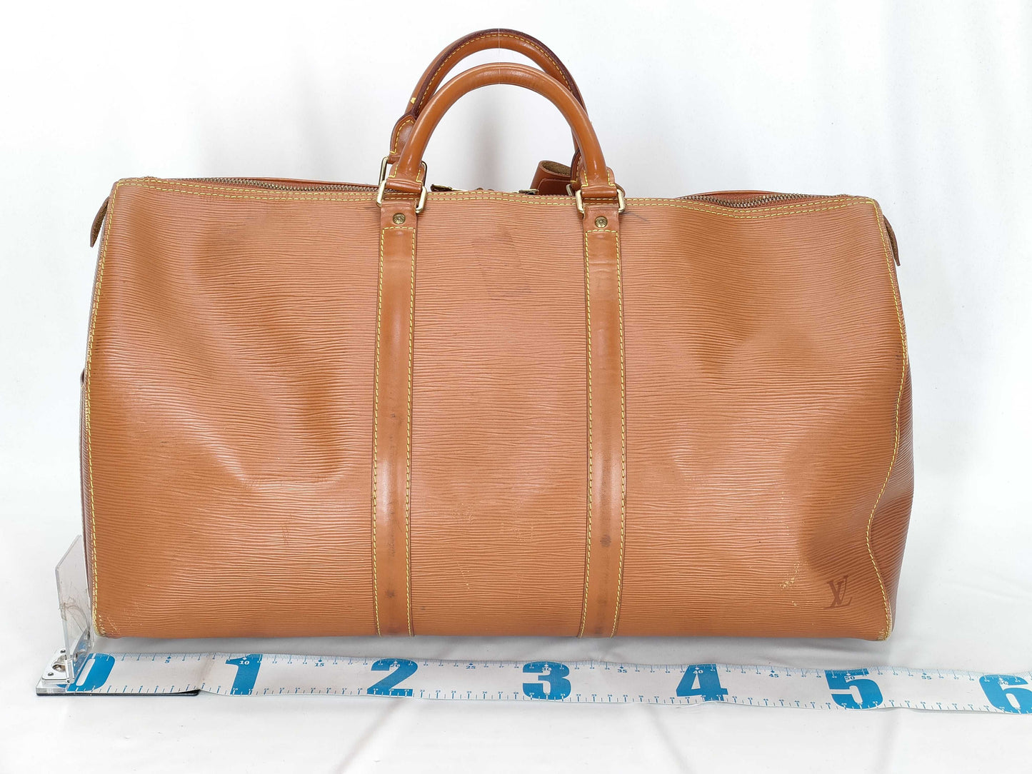 LOUIS VUITTON Epi M42968 Keepol 50 Epi Boston Bag