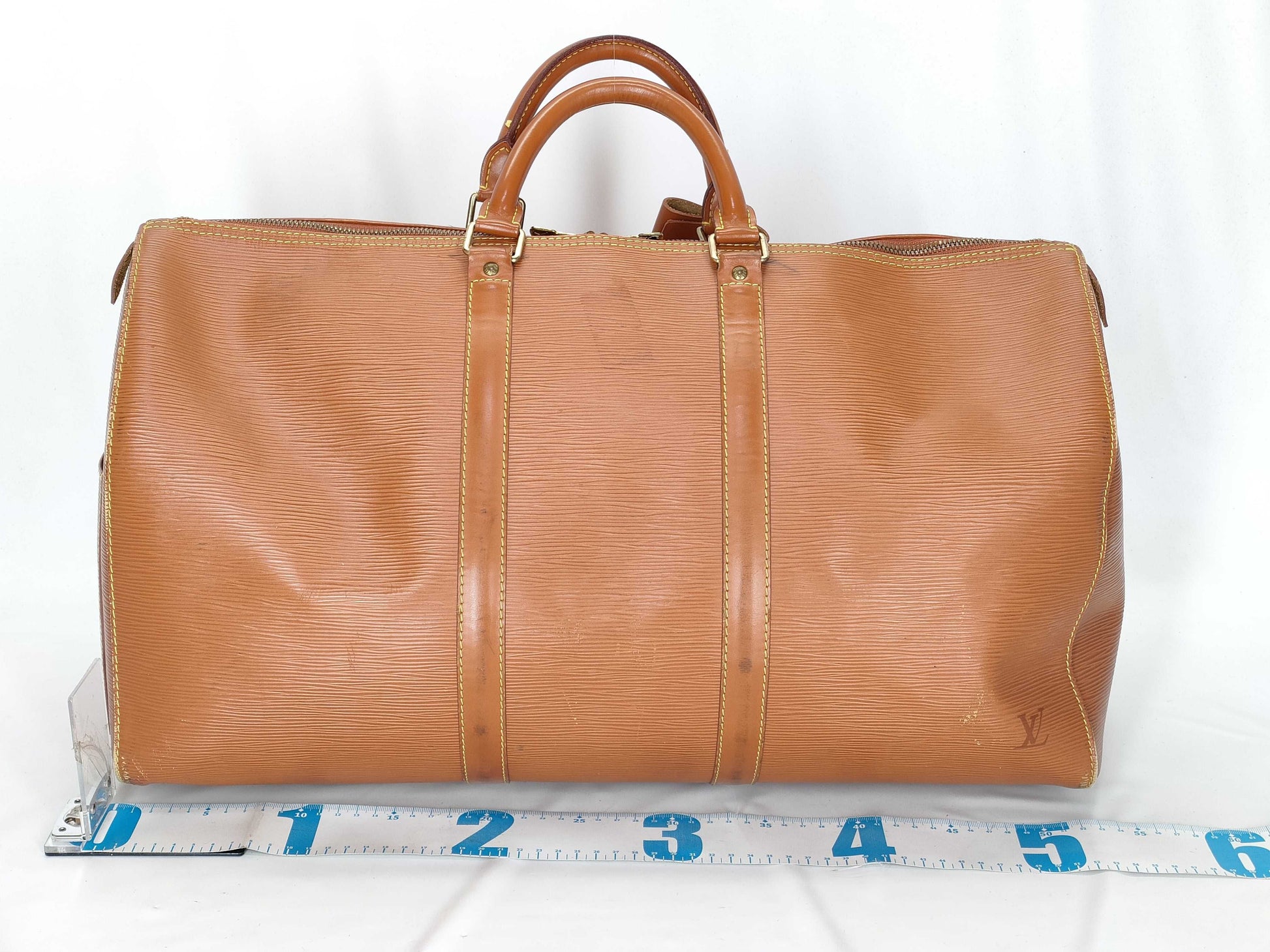 LOUIS VUITTON Epi M42968 Keepol 50 Epi Boston Bag