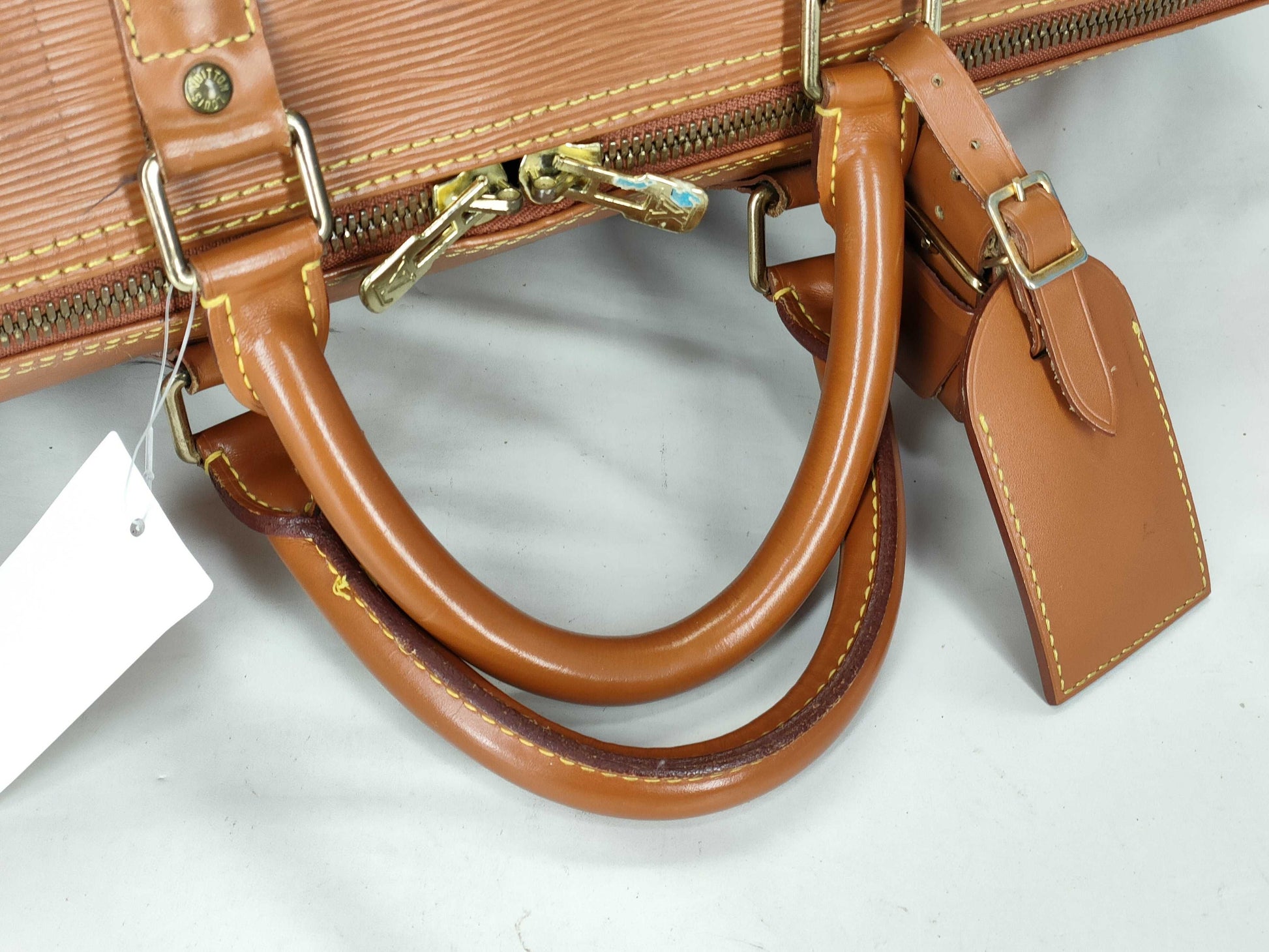 LOUIS VUITTON Epi M42968 Keepol 50 Epi Boston Bag